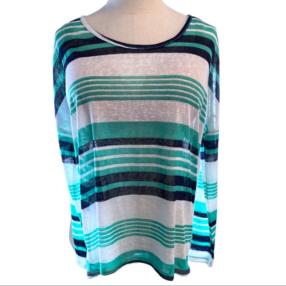 WF NWT lightweight top stripes long sleeve Med